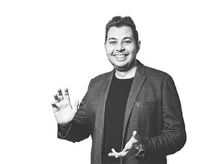 Porträttbild av Mohamad Sawas, arkitekt på Archus